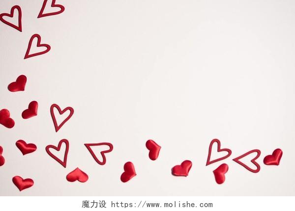 七夕情人节迷你红心壁纸背景图片